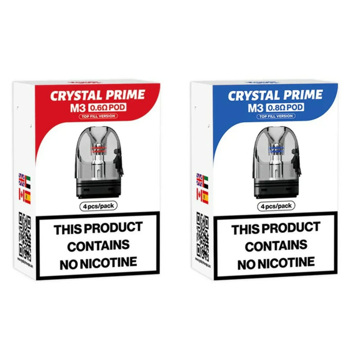 Crystal Prime M3 Replacement Pods Pack of 4