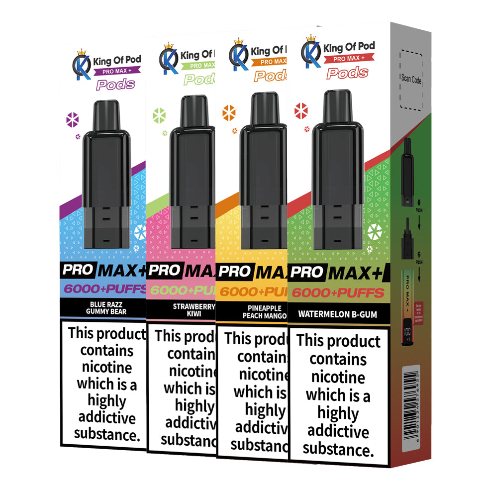 can you bring vape liquid on plane King of Pod Pro Max Plus Refill Pods | 6000 Puffs
