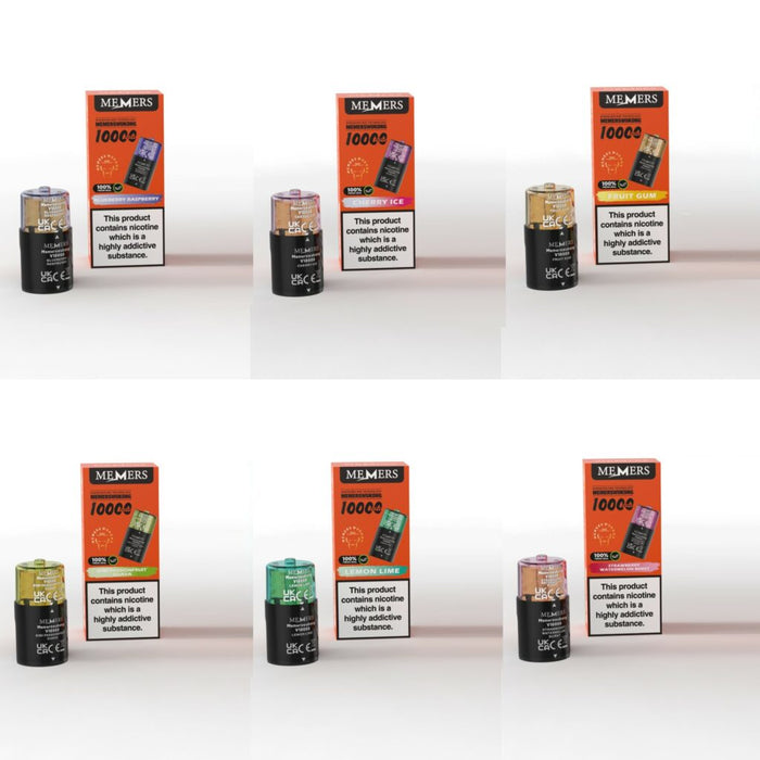 Box Of 10 SKE Memers Wukong V10000 Replacement Pods 20mg
