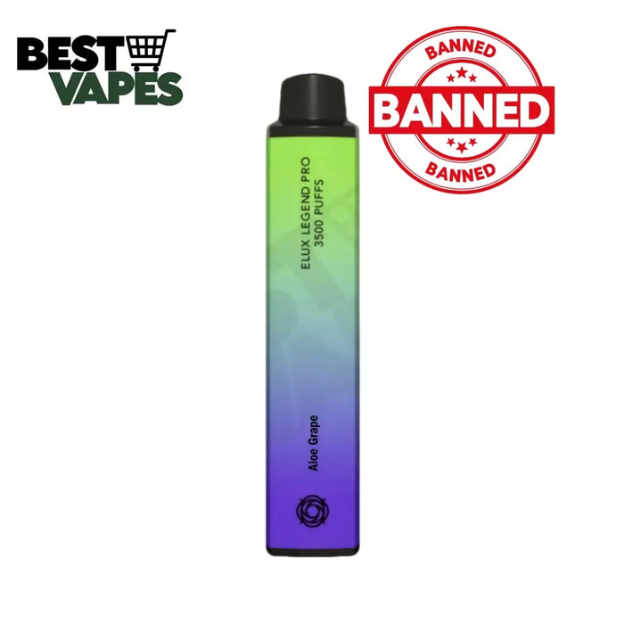 Aloe Grape Elux Legend Pro 3500 Puffs Disposable Vape
