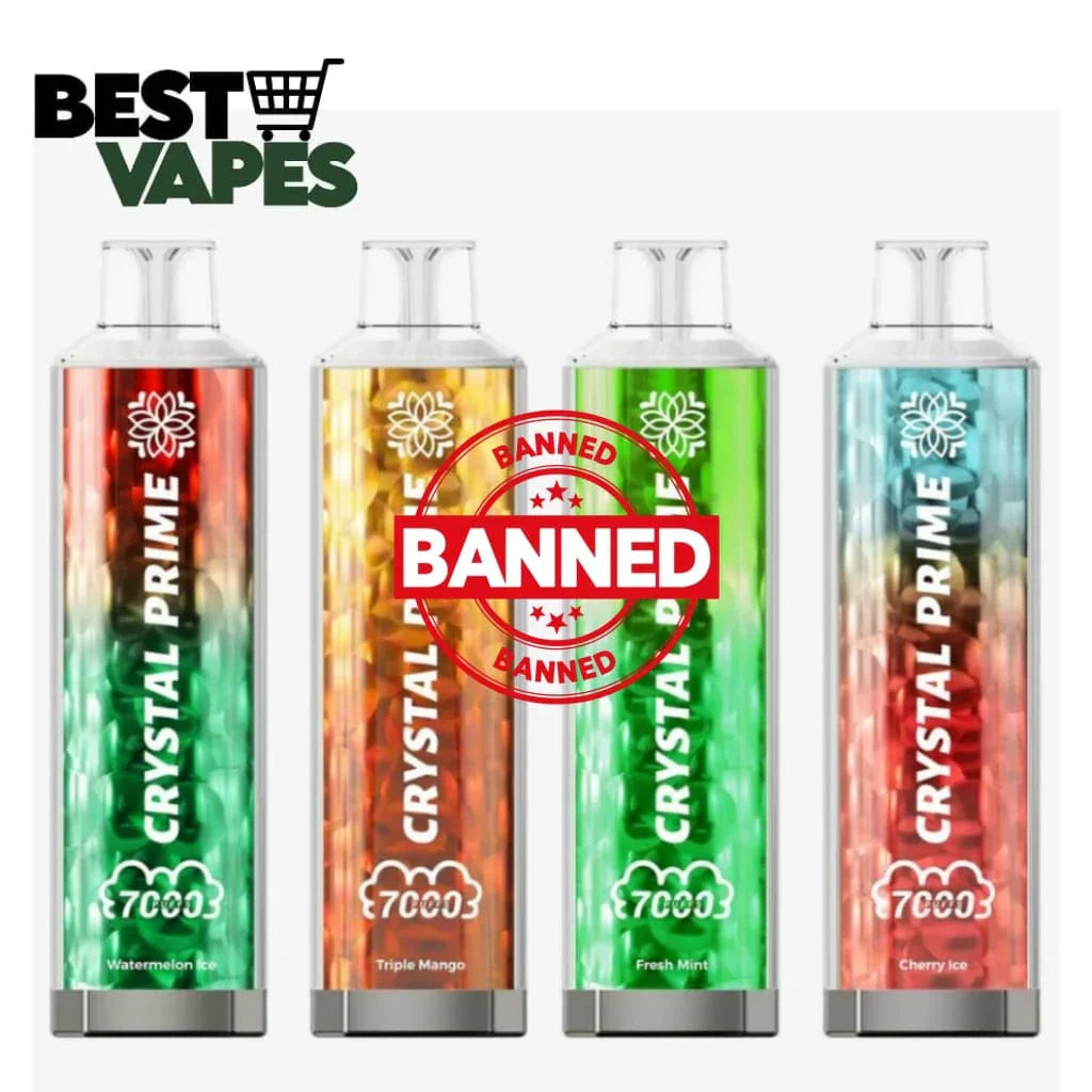 Box Of 10 Crystal Prime 7000 Puffs Prefilled Vape