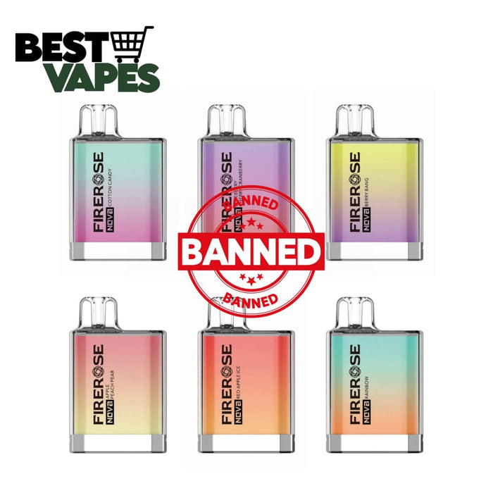 Box Of 10 Firerose Nova 600 Puffs