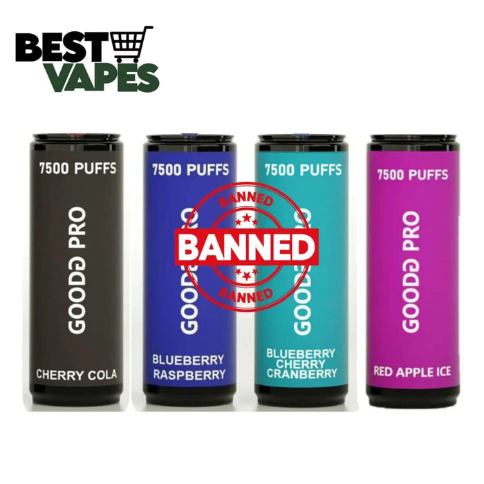 Box Of 10 GoodG Pro 7500 Puffs