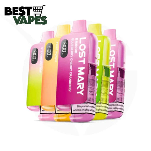 BOX OF 5 Lost Mary BM6000 Prefilled Pod Vape Kit