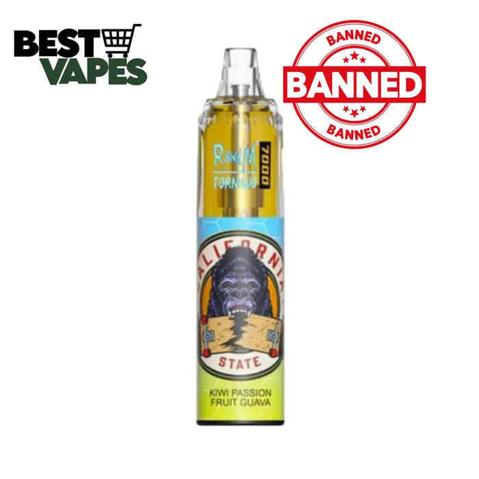 Kiwi passion fruit guava RandM Tornado 7000