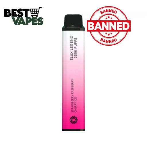 Strawberry Raspberry Cherry Ice Elux Legend 3500 Puffs