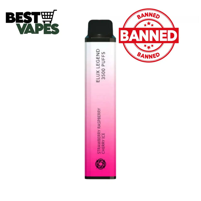 Strawberry Raspberry Cherry Ice Elux Legend 3500 Puffs