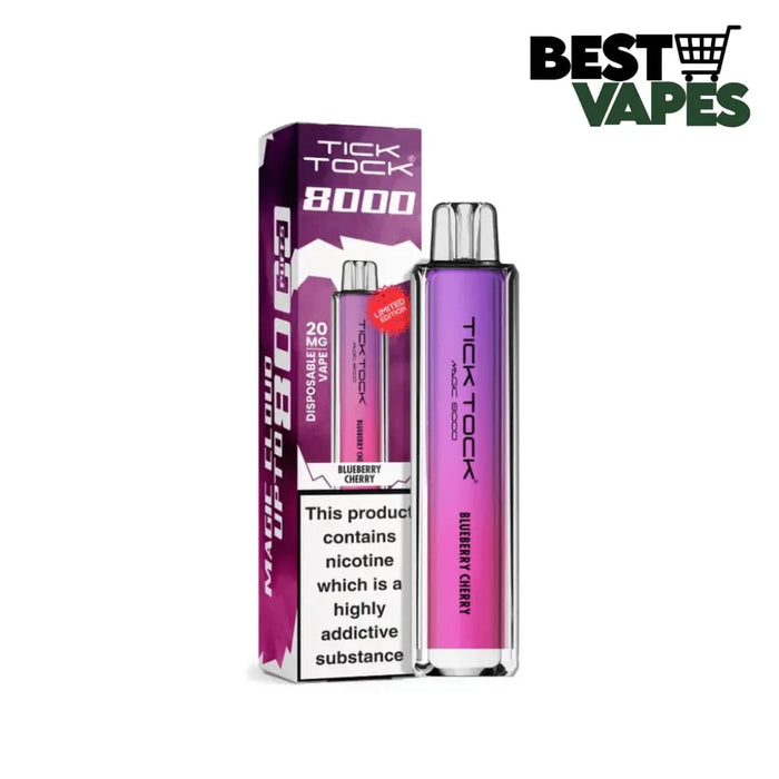 Tick Tock Magic 8000 Puffs Prefilled Pod Kit | Best Price To Buy Blueberry Cherry Electronic Cigarettes
