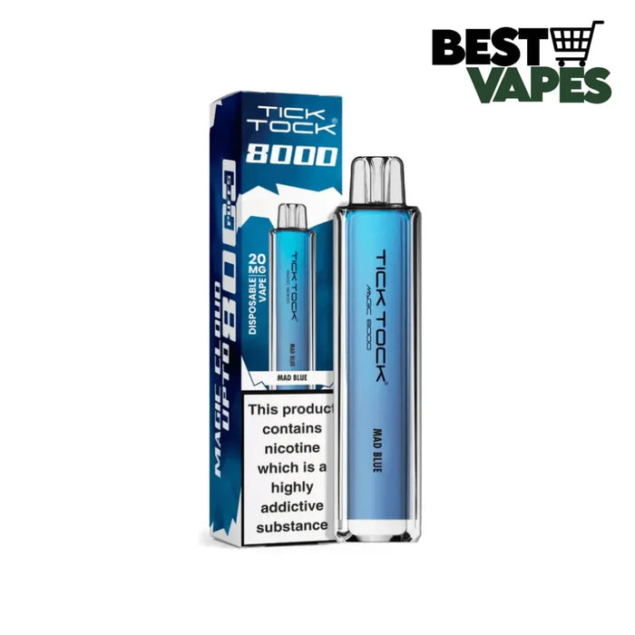 Tick Tock Magic 8000 Puffs Prefilled Pod Kit | Best Price To Buy Mad Blue Electronic Cigarettes