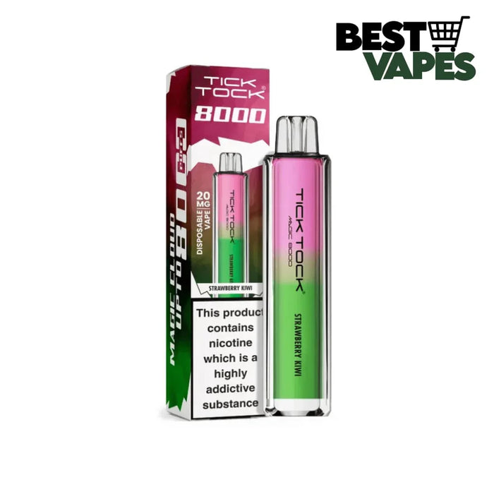 Tick Tock Magic 8000 Puffs Prefilled Pod Kit | Best Price To Buy Strawberry Kiwi Electronic Cigarettes