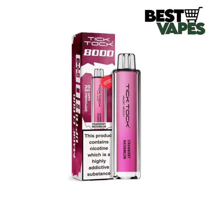 Tick Tock Magic 8000 Puffs Prefilled Pod Kit | Best Price To Buy Strawberry Watermelon Electronic Cigarettes