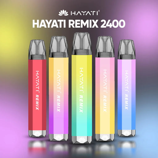Box Of 10 Hayati Remix 2400 Puffs Disposable Pod Kit