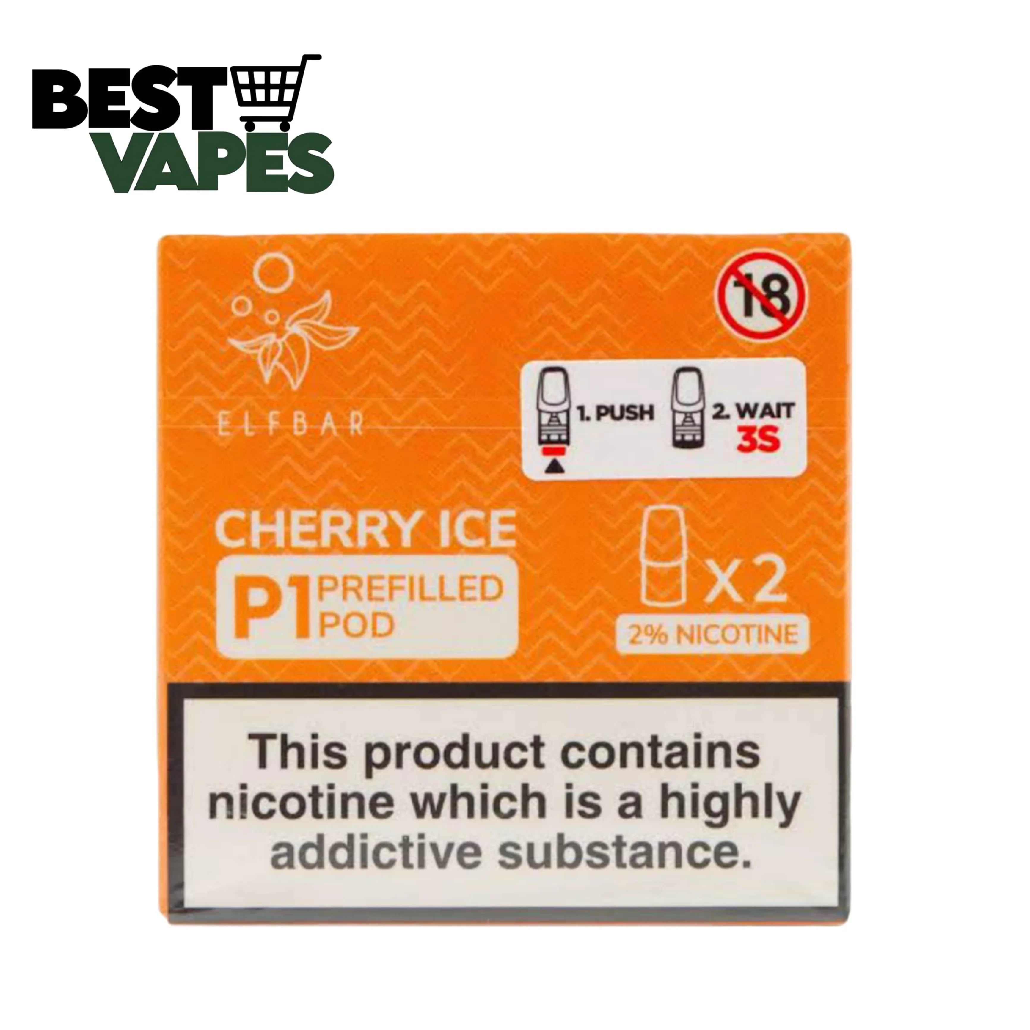 elf bar cherry ice pods Elf Bar - Elfa Pod Strawberry Raspberry Cherry Ice - 10.99 