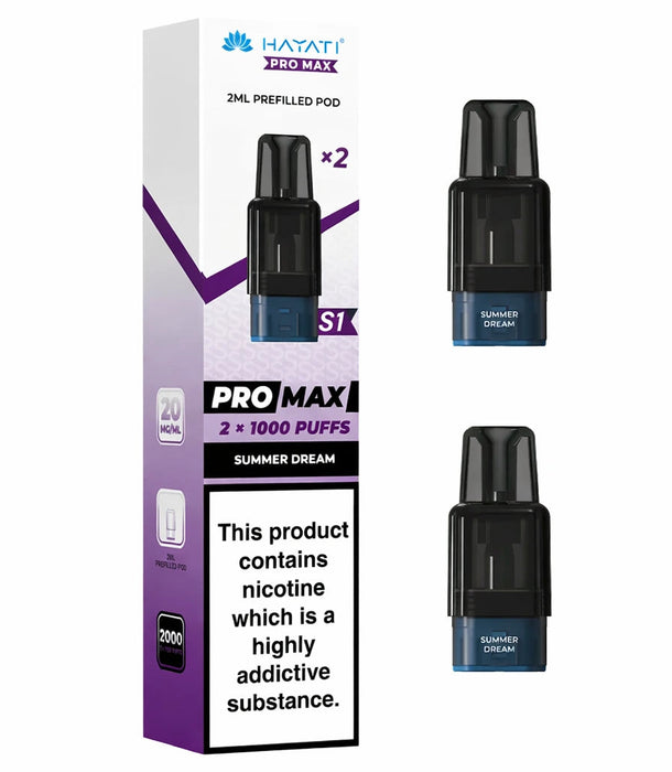 Hayati Pro Max S1 Replacement Prefilled Pods Pack Of 2