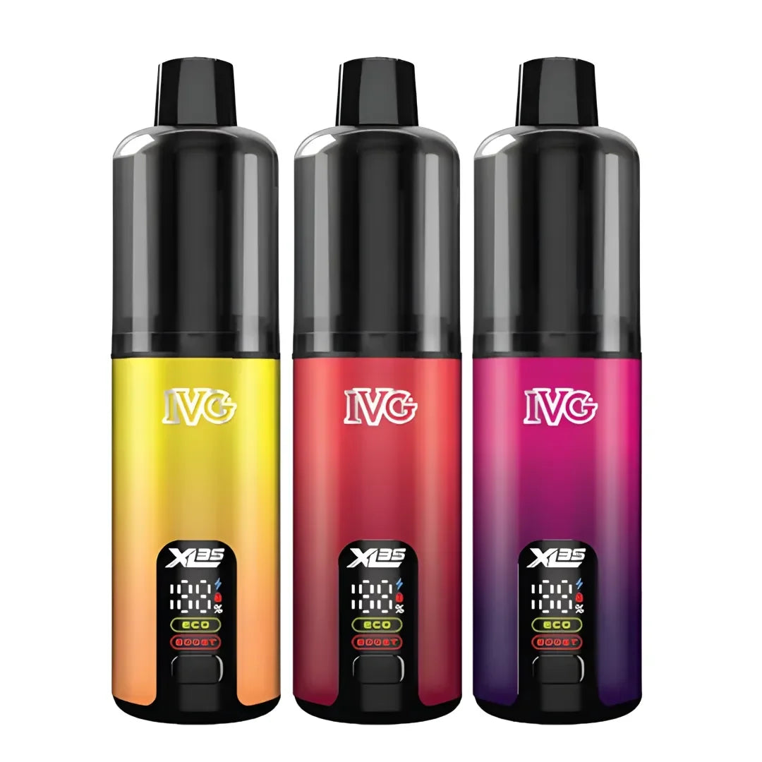 vg disposable vapes Box of 5 IVG XL 35K Vape Kit – 35,000 Puffs Flavors:Grape Apple 3% Instabar flavors Cheap Vapes Canada —
