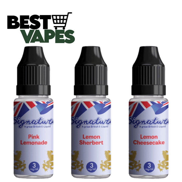 Pack Of 3 Signature 10ml E-Liquid