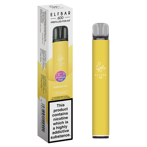 Peach Ice Elf Bar 600 Puffs 20mg Reusable Vape Pod Kit