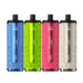 Four Al Fakher Crown Bar vape devices in blue, green, pink, and beige on a white background.
