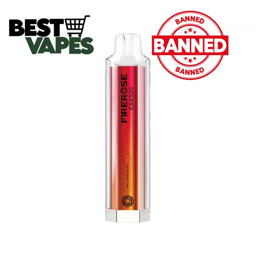 Apple Berry Blast Elux FireRose EX4500 Disposable Vape Electronic Cigarettes