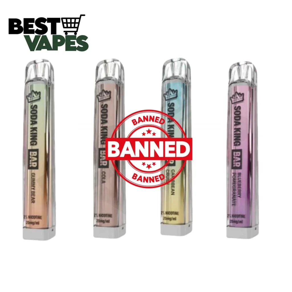soda king vape Box Of 10 Soda King 600 Puffs 20mg Prefilled Vape