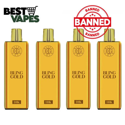 Gold Bling 10000 Puffs Disposable Vape | 10.99£ Only - Best Vapes
