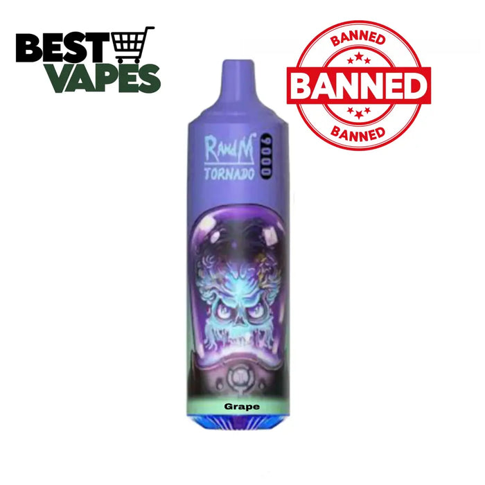 Grape RandM Tornado 9000 Puffs