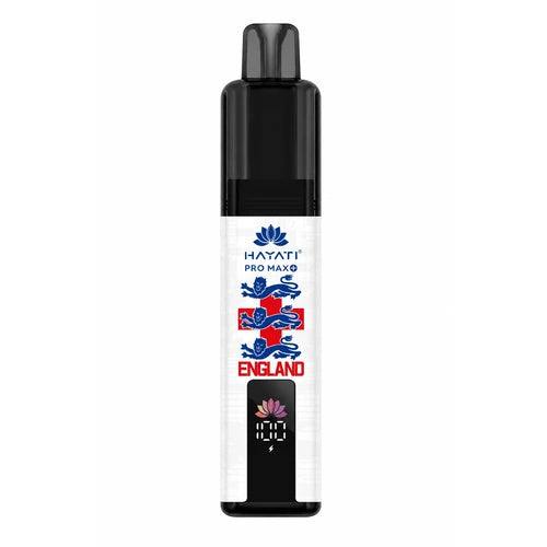 Hayati vape device with England branding on a white background