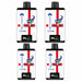 Four vape devices with England and Huawei branding on a white background