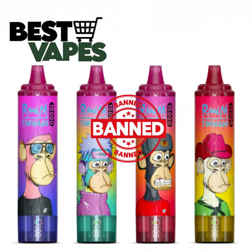 Mix Of 10 RandM Tornado 15K and 30K | BEST PRICE Only £50.99 Box Of 10 Electronic Cigarettes