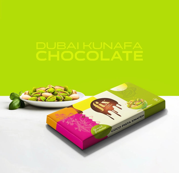 Viral Dubai Best Fix Dessert Chocolate Pistachio Bar