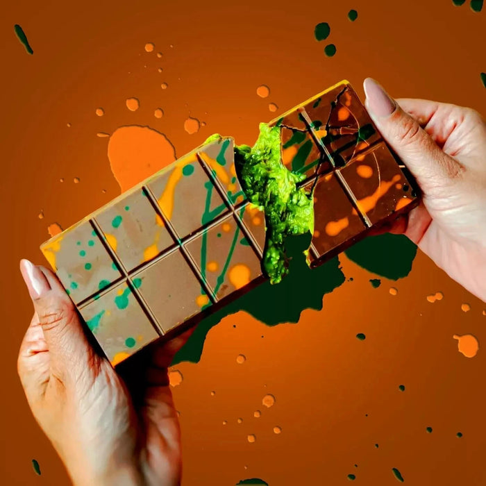Viral Kunafa Dubai Chocolate With Pistachio Bar 100g