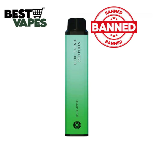 Sour Apple Elux Legend 3500 Puffs