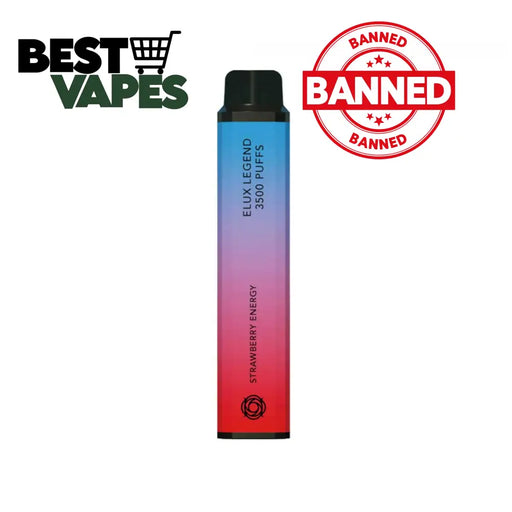Strawberry Energy Vape Elux Legend 3500 Puffs Disposable Vape Electronic Cigarettes