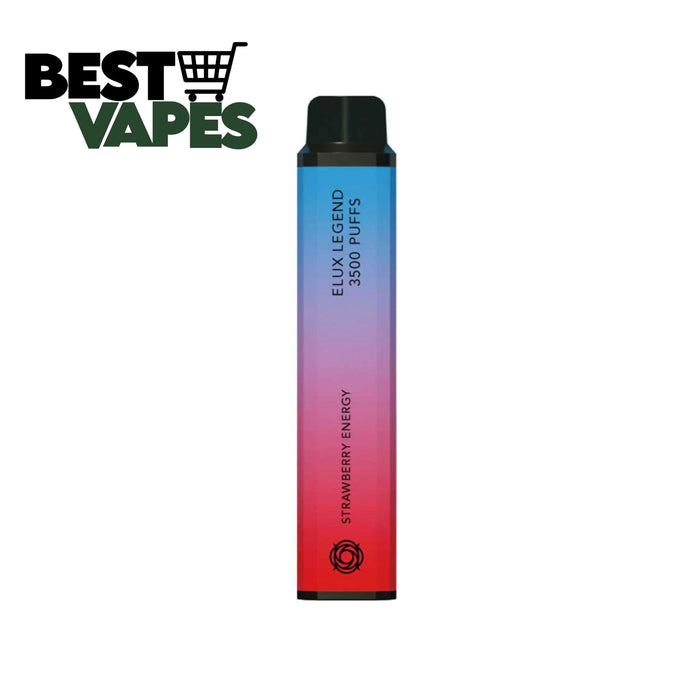 Strawberry Energy Vape Elux Legend 3500 Puffs Disposable Vape