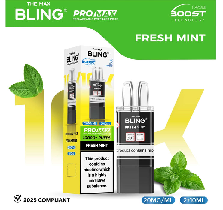 the-bling-10k-pro-max-replacement-pods-box-of-5-fresh-mint-bestvapes